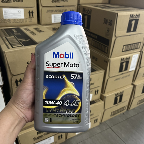 Nhớt Mobil Super Moto Scooter 10W40 1L