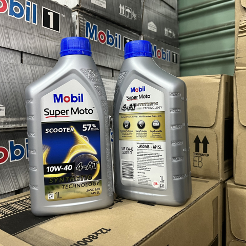 Nhớt Mobil Super Moto Scooter 10W40 1L