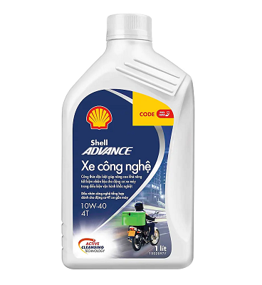 Nhớt Shell Advance Xe công nghệ Motorcycle 10W40 1L