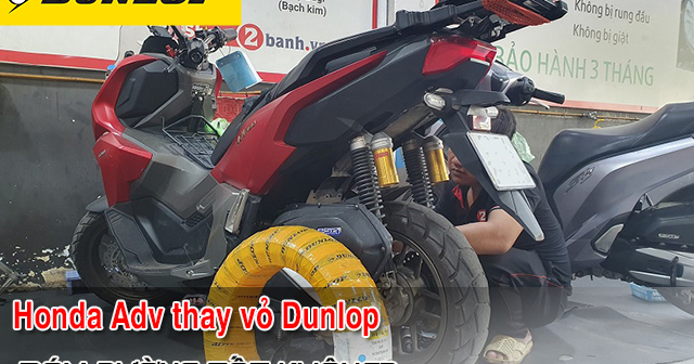 ADV 160 thay lốp Dunlop Scoot Smart bám đường có tốt không? 
