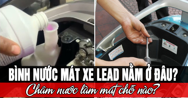 Bình nước mát xe Lead nằm ở đâu? Châm nước làm mát chỗ nào?