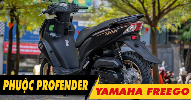 Nâng cấp phuộc sau Profender cho xe Yamaha Freego nhún có êm không?