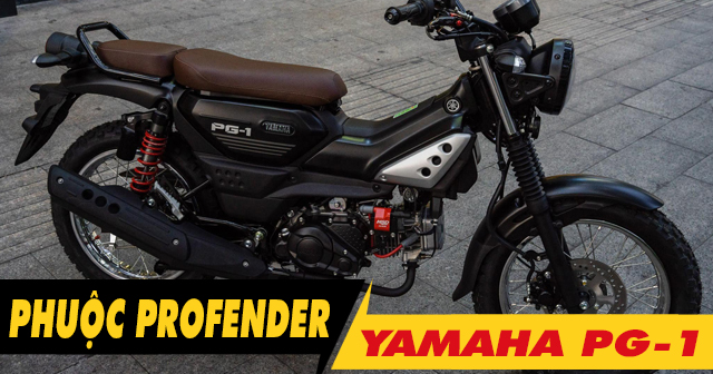 Nâng cấp phuộc sau Profender cho xe Yamaha PG-1 nhún có êm không?