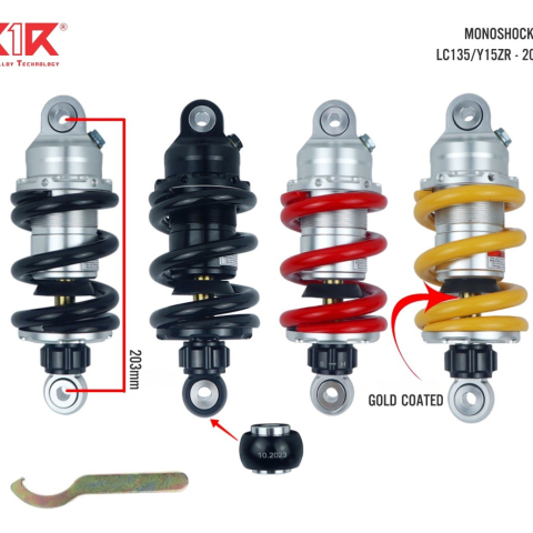 Phuộc X1R cho Exciter 135 cao 203mm chính hãng
