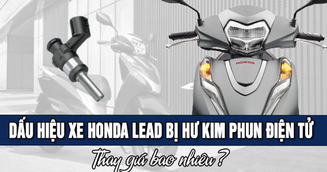 Dấu hiệu xe Honda Lead bị hư kim phun điện tử và thay giá bao nhiêu?