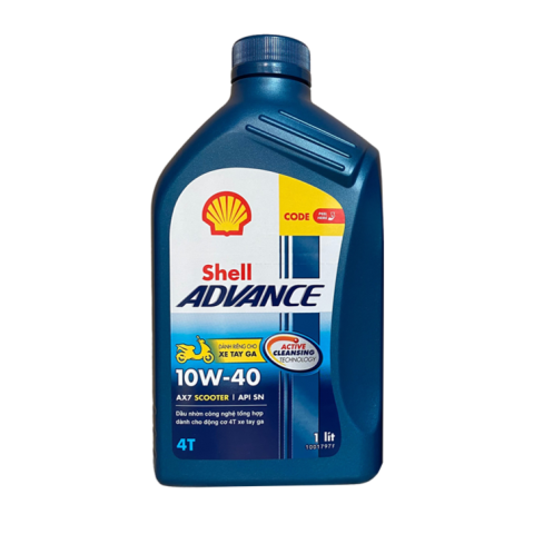 Nhớt Shell Advance AX7 Scooter 10W40 1L