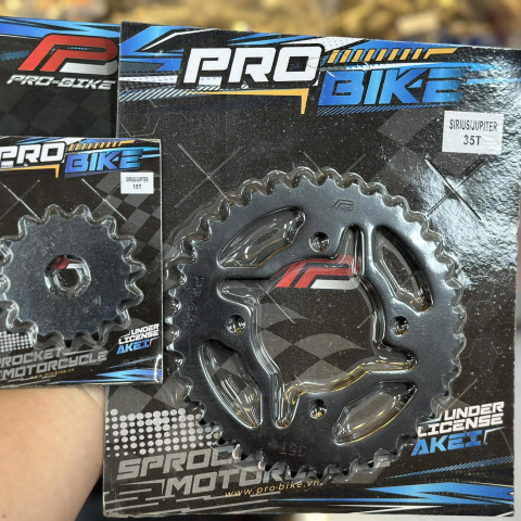 Bộ nhông sên dĩa Pro-Bike cho Sirius 15T - 35T -  Sên 428