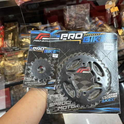 Bộ nhông sên dĩa Pro-Bike cho Sirius 15T - 35T -  Sên 428