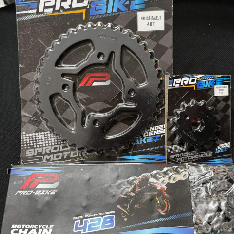 Bộ nhông sên dĩa Pro-Bike cho Sirius Fi 14T - 40T-  Sên 428