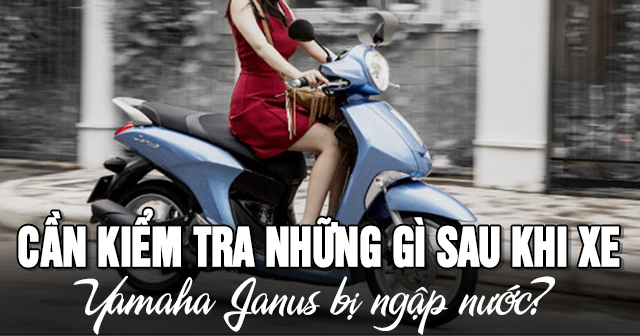 Cần kiểm tra những gì sau khi xe Yamaha Janus bị ngập nước?