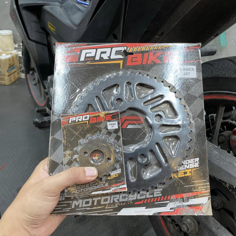 Bộ nhông sên dĩa Pro-Bike cho Winner sên vàng (44T)