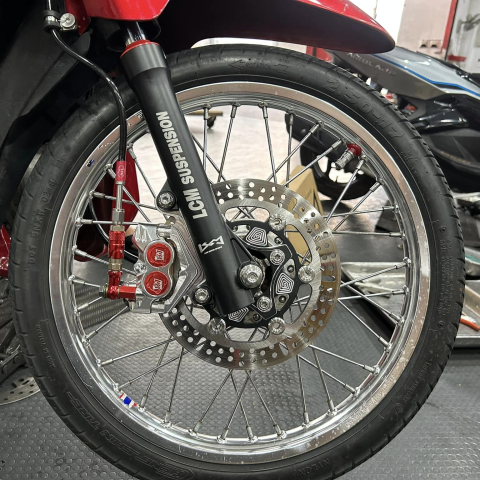 Phuộc trước LCM ty bạc cho Wave, Future led, Wave S110, RSX, Blade...