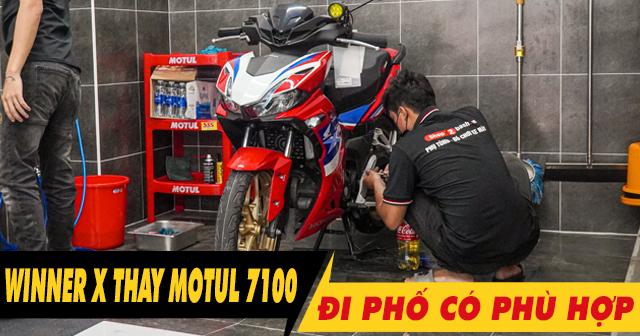 Winner X thay nhớt Motul 7100 10W40 đi phố có phù hợp không?