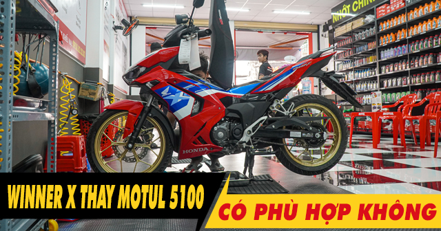 Honda Winner X thay nhớt Motul 5100 10W30 có phù hợp không?