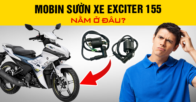 Mobin sườn xe Exciter 155 nằm ở đâu?