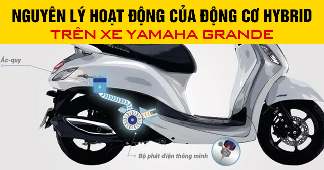 Nguyên lý hoạt động của động cơ Hybrid trên xe Yamaha Grande