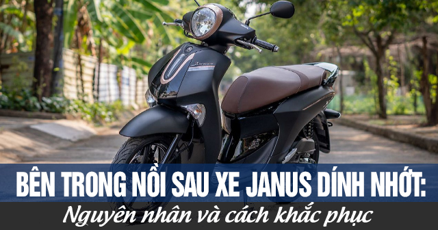 Bên trong nồi sau xe Janus dính nhớt: Nguyên nhân và cách khắc phục