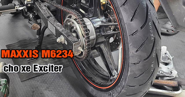 Exciter 155 thay vỏ Maxxis M6234 có bám đường tốt không? 