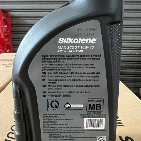  Nhớt Fuchs Silkolene Max Scoot 10W40 4T 0.8L