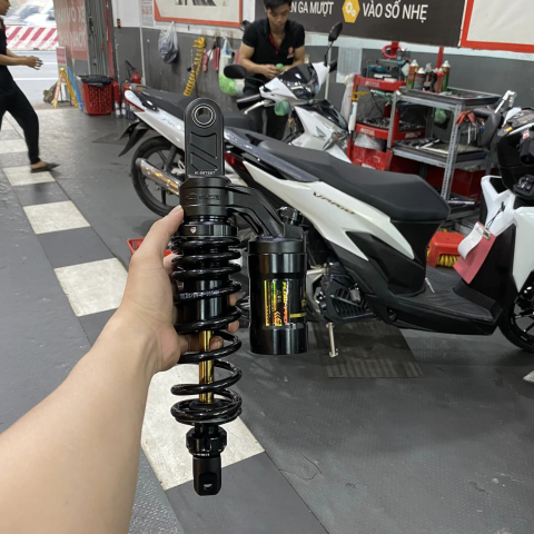 Phuộc RCB Flow Pro ty vàng cho Vario, Click chính hãng