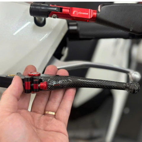 Tay thắng Carbon cho Honda SH 2 thắng đĩa SH 125/150i, SH300i, SH350i,....