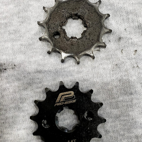 Bộ nhông sên dĩa Pro-Bike sên vàng cho Exciter 150 (42T)