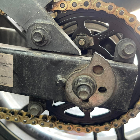 Bộ nhông sên dĩa X1R cho Exciter 135 (114L, Vàng)