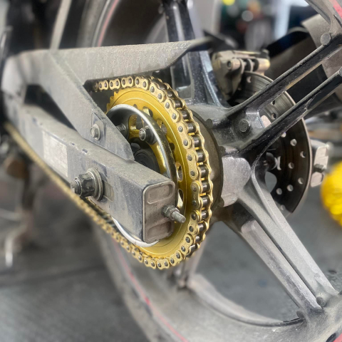 Bộ nhông sên dĩa X1R cho Exciter 155 (132L, Vàng)