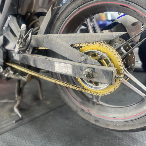 Bộ nhông sên dĩa X1R cho Exciter 155 (132L, Vàng)