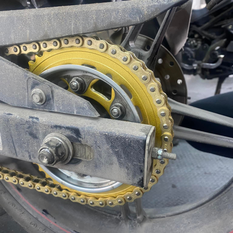 Bộ nhông sên dĩa X1R cho Exciter 155 (132L, Vàng)