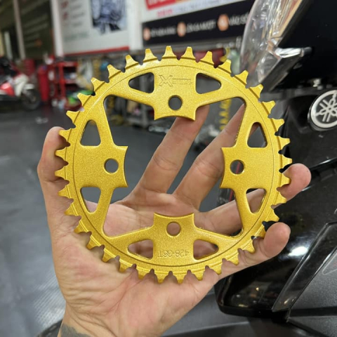 Bộ nhông sên dĩa X1R cho Sirius (114L, Vàng)