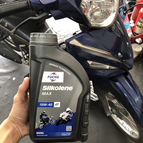  Nhớt Fuchs Silkolene Max 10W40 4T 0.8L