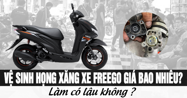 Vệ sinh họng xăng xe Freego S giá bao nhiêu? Làm có lâu không?