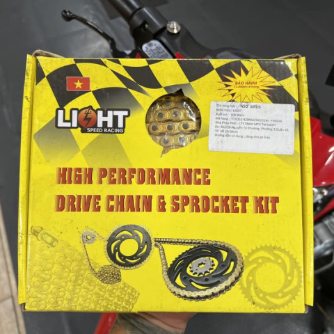 Bộ nhông sên dĩa Light cho Yamaha Sirius/Jupiter xăng cơ 