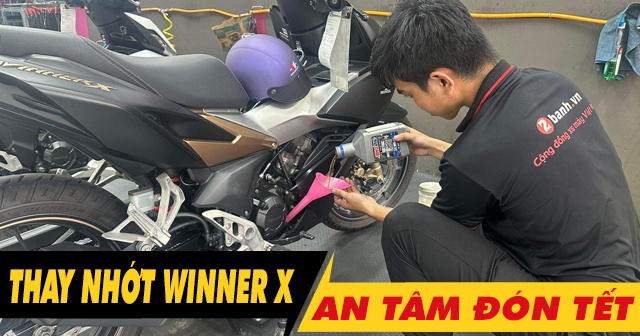 Chọn dầu nhớt tốt cho Winner X thay dịp cuối năm an tâm đón tết 2025