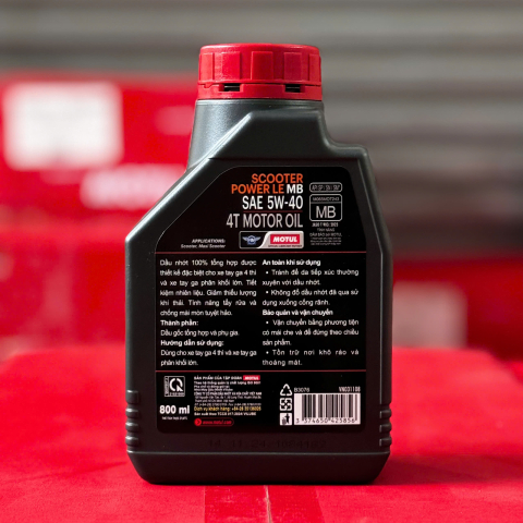 Nhớt Motul Scooter Power LE 5W40 0.8L