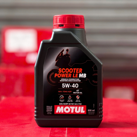 Nhớt Motul Scooter Power LE 5W40 0.8L