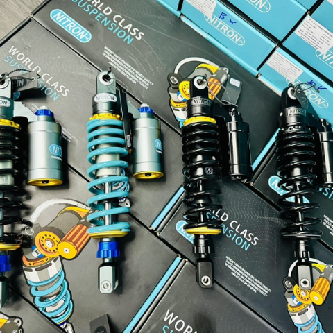 Phuộc Nitron bình dầu trên cho Vario, Click mẫu mới (chính hãng Việt Nam)