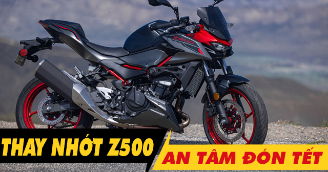 Chọn dầu nhớt tốt cho Kawasaki Z500 thay dịp cuối năm an tâm đón tết 2025