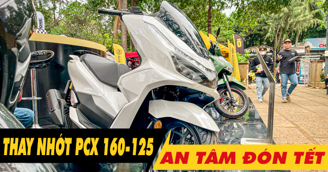 Chọn dầu nhớt tốt cho PCX 160-125 thay dịp cuối năm an tâm đón tết 2025