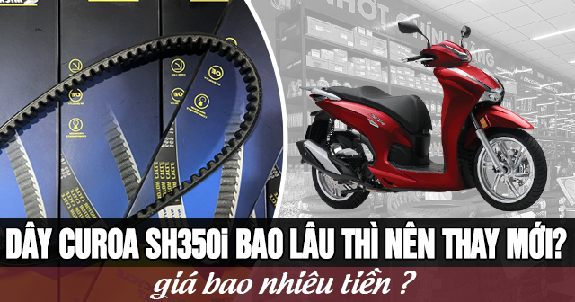 Dây curoa xe SH350i bao lâu thì nên thay mới? Giá bao nhiêu?