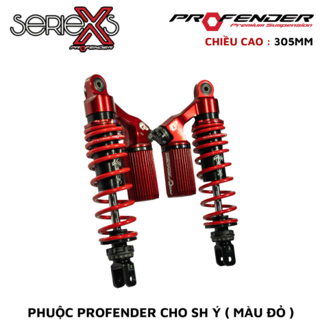 Phuộc Profender X Series cho SH Ý, NVX 155, AEROX cao 305mm chính hãng