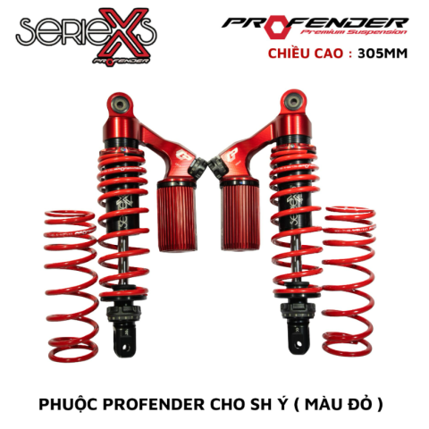 Phuộc Profender X Series cho SH Ý, NVX 155, AEROX cao 305mm chính hãng