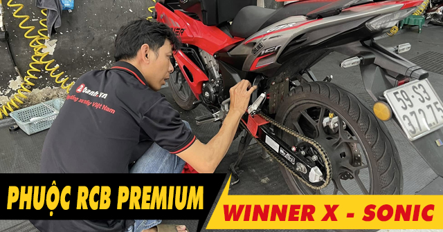 Phuộc RCB Premium cho Winner X, Sonic nhún có êm và ổn định không?