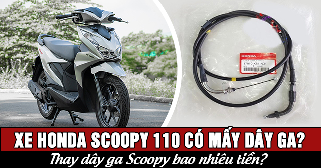 Xe Honda Beat 110 có mấy dây ga? Thay dây ga Beat bao nhiêu tiền?