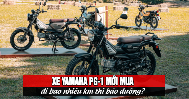 Xe Yamaha PG-1 mới mua đi bao nhiêu km thì bảo dưỡng?