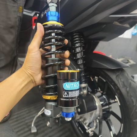 Phuộc Nitron bình dầu dưới cho Vario, Click mẫu mới chính hãng Việt Nam
