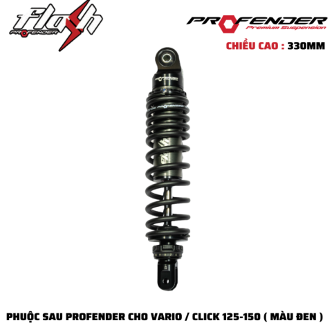 Phuộc Profender Flash Series cho Vario 150, Click, Lead, Vision cao 330mm chính hãng