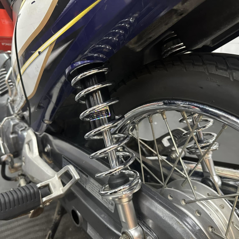 Phuộc RCB C Series màu chrome cho Wave, Dream, Future, Axelo... chính hãng