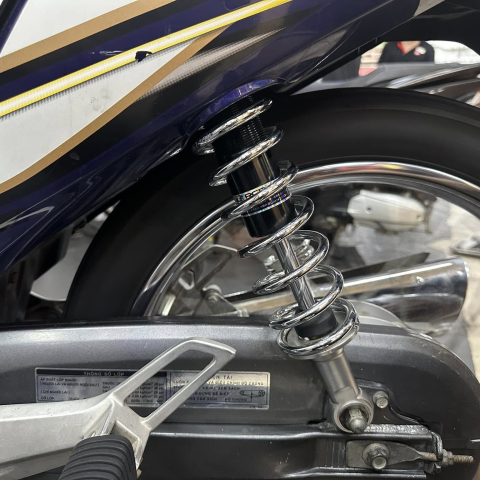 Phuộc RCB C Series màu chrome cho Wave, Dream, Future, Axelo... chính hãng